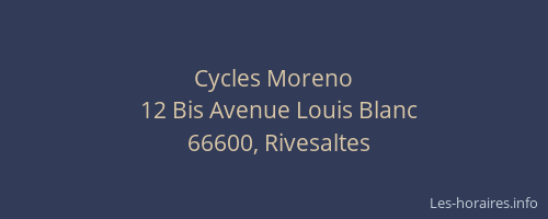 Cycles Moreno