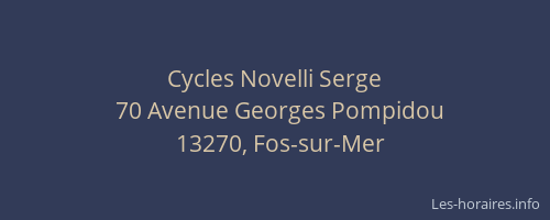 Cycles Novelli Serge