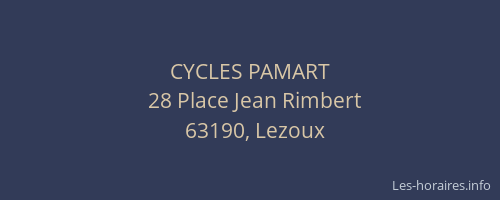 CYCLES PAMART