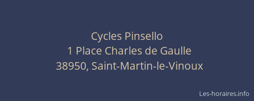 Cycles Pinsello