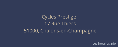 Cycles Prestige
