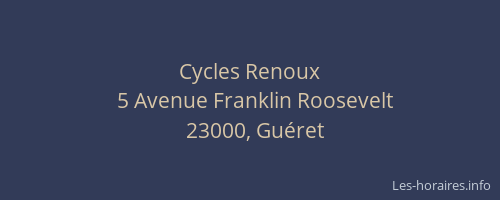 Cycles Renoux