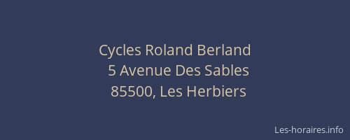 Cycles Roland Berland