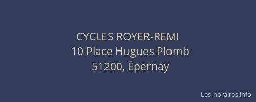 CYCLES ROYER-REMI