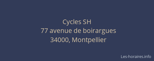 Cycles SH
