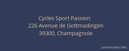Cycles Sport Passion