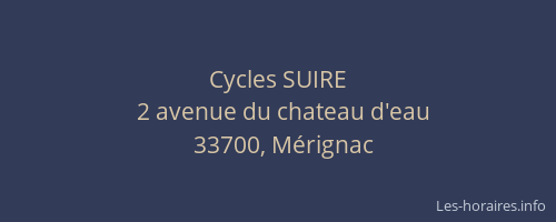 Cycles SUIRE