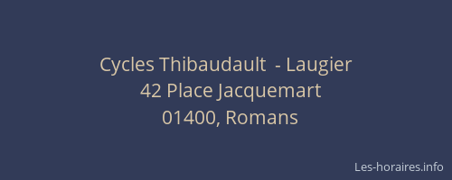 Cycles Thibaudault  - Laugier