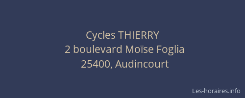 Cycles THIERRY