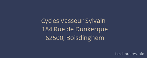 Cycles Vasseur Sylvain