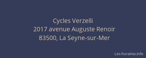 Cycles Verzelli