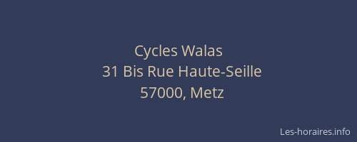 Cycles Walas