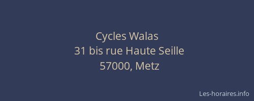 Cycles Walas