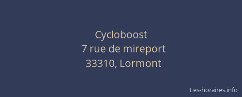 Cycloboost