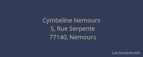 Cymbeline Nemours