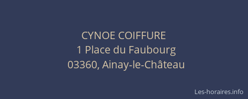 CYNOE COIFFURE
