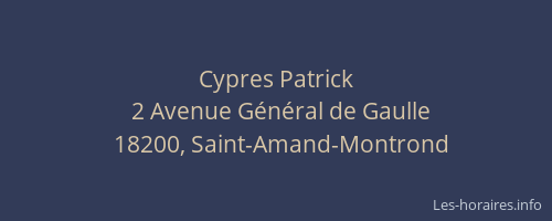 Cypres Patrick