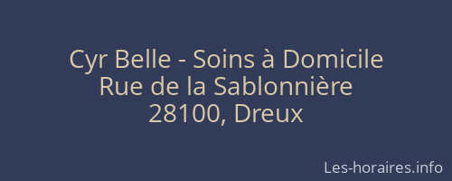 Cyr Belle - Soins à Domicile