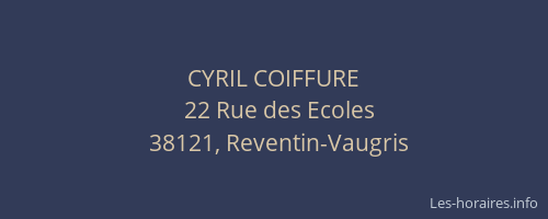 CYRIL COIFFURE