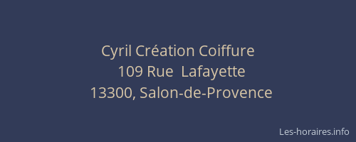 Cyril Création Coiffure