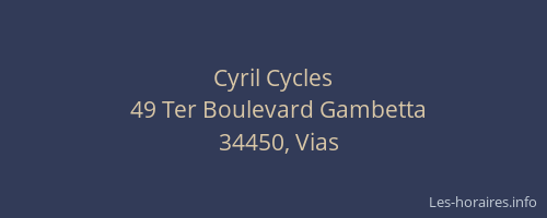 Cyril Cycles