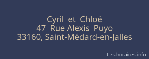 Cyril  et  Chloé