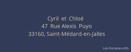 Cyril  et  Chlo&eacute;