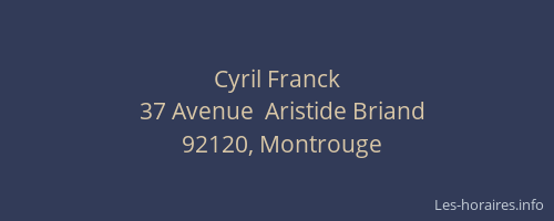 Cyril Franck