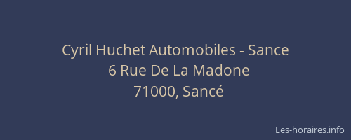 Cyril Huchet Automobiles - Sance