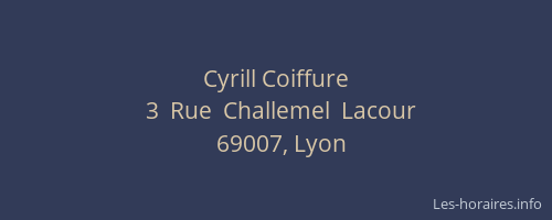 Cyrill Coiffure