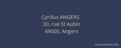 Cyrillus ANGERS