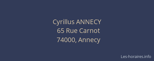 Cyrillus ANNECY