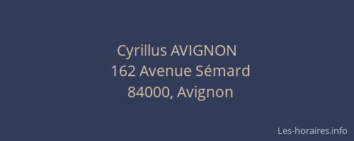 Cyrillus AVIGNON