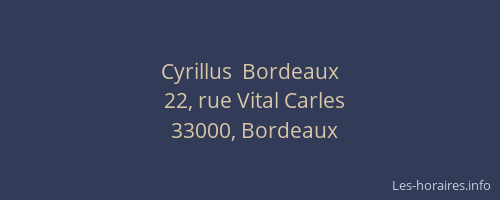 Cyrillus  Bordeaux