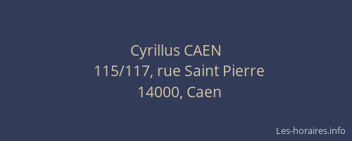 Cyrillus CAEN