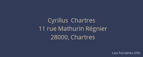 Cyrillus  Chartres