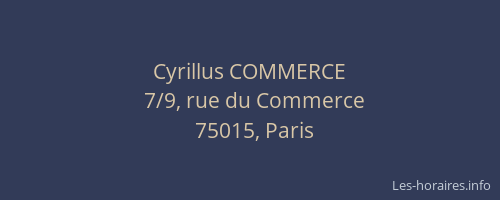 Cyrillus COMMERCE