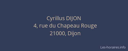 Cyrillus DIJON