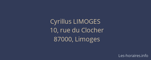 Cyrillus LIMOGES