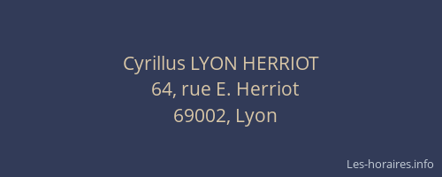 Cyrillus LYON HERRIOT