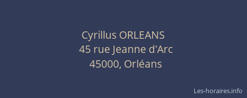 Cyrillus ORLEANS