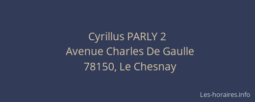 Cyrillus PARLY 2