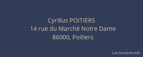 Cyrillus POITIERS