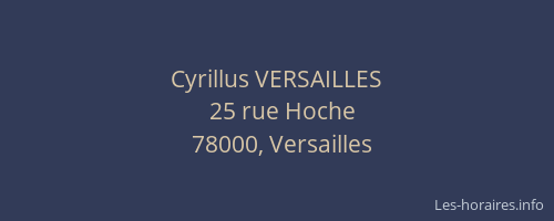 Cyrillus VERSAILLES