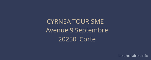 CYRNEA TOURISME