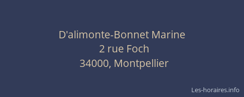 D'alimonte-Bonnet Marine