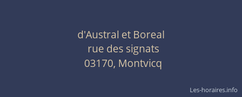 d'Austral et Boreal