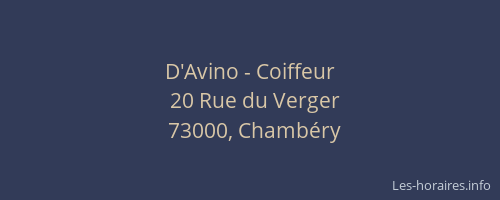 D'Avino - Coiffeur