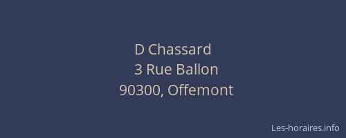 D Chassard