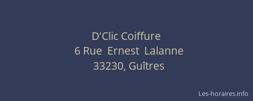 D'Clic Coiffure
